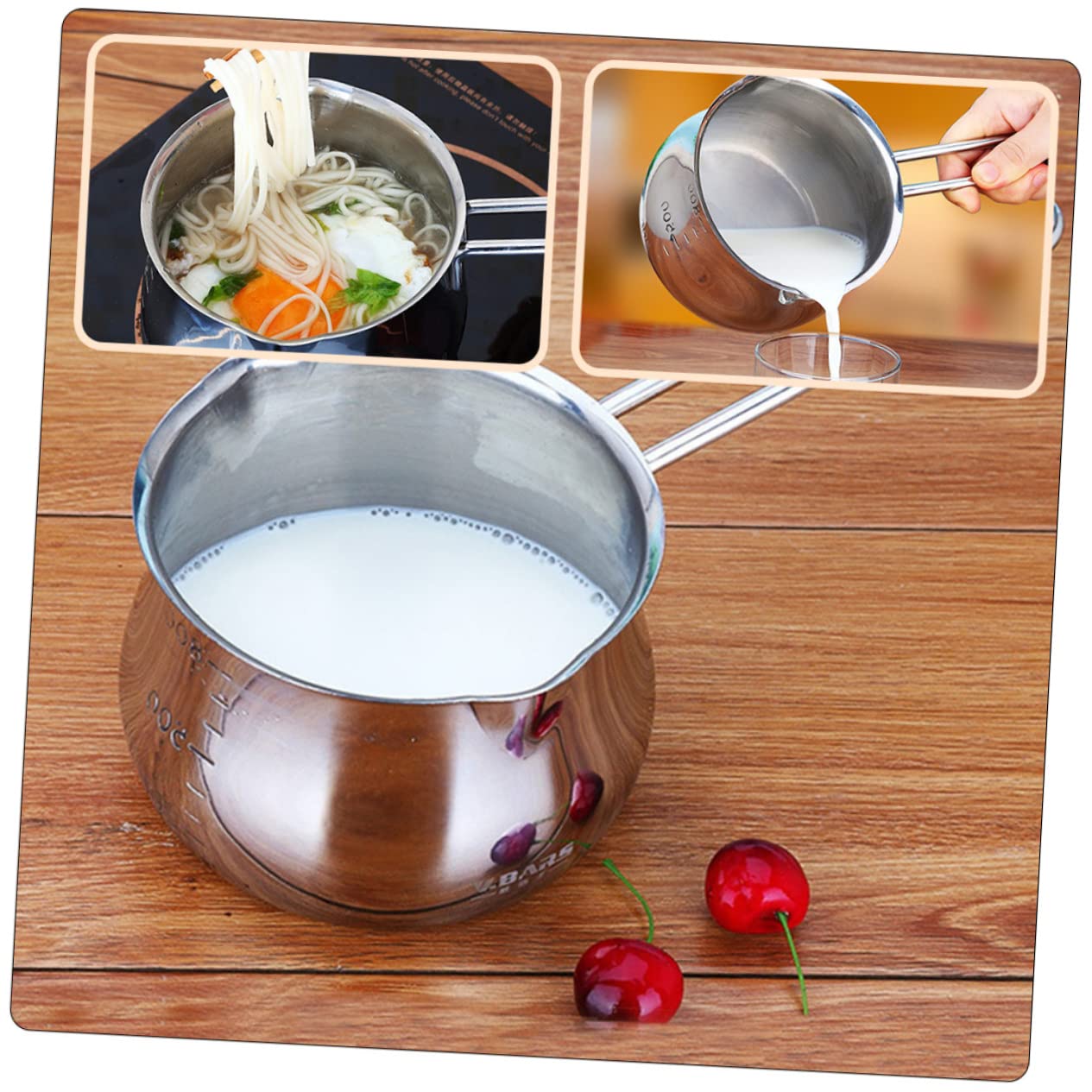 VOSAREA Electric Fondue Pot - Portable Chocolate Melter for Candy, Cheese, Butter & Caramel - Stainless Steel Dessert Maker - Perfect for Parties, Valentine's Day & Family Gatherings