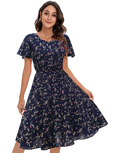 062navy Flower