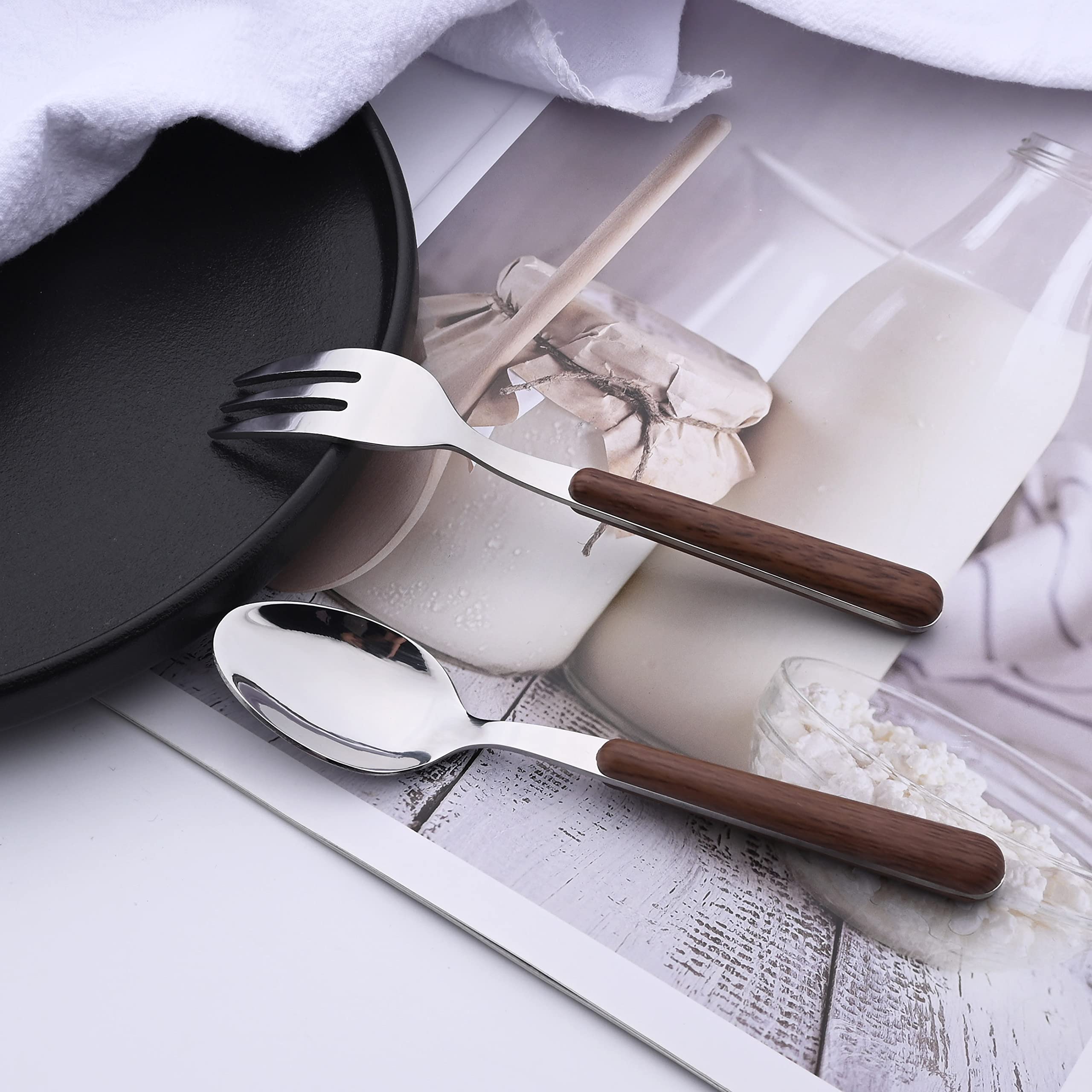 10-Piece Stainless Steel Appetizer Forks Set - 5.7