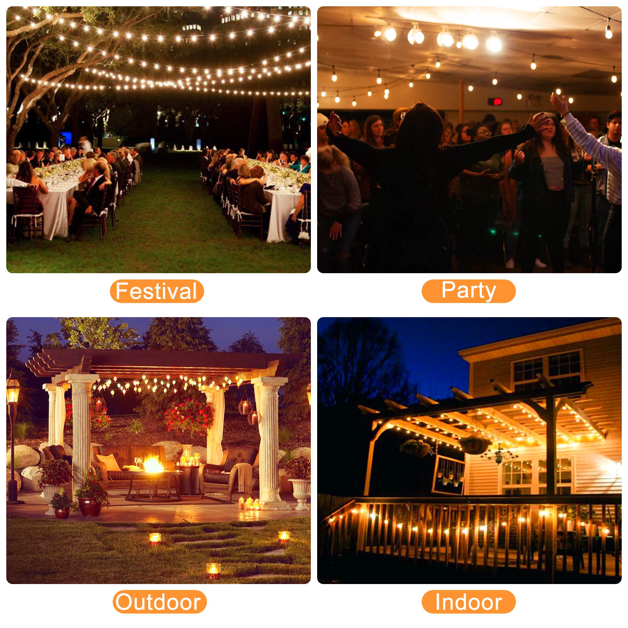 600W Outdoor Dimmer Switch for String Lights - 100FT Remote Control, Dusk to Dawn Timer, Waterproof Plug for Dimmable Patio Lights & Lamps | Perfect for Backyard, Garden & Outdoor Decor
