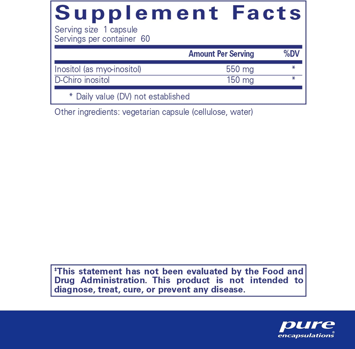 Pure Encapsulations Inositol Complex Supplement for Hormonal Balance & PCOS Support - Supports Healthy Metabolism & Ovarian Function for Women's Wellness