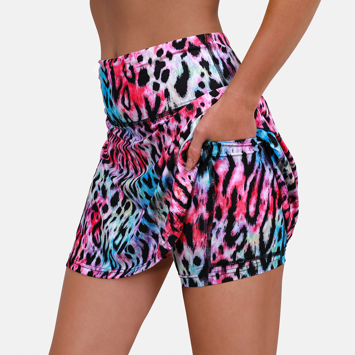 Bengal Blush Skort - Women's Flowy Tennis Skirt with Built-in Shorts for Sports & Casual Wear | Perfect for Tennis, Golf, Yoga & Summer Outfits