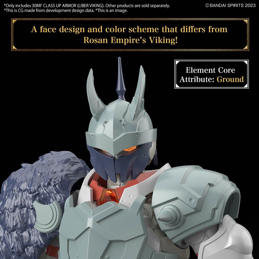 Bandai 30 Minutes Fantasy 30MF A06 1/144 Scale Liber Viking Class Up Armor Model Kit - Perfect for Anime Collectors & Mecha Enthusiasts - Great for Display, Customization & Action Figure Dioramas