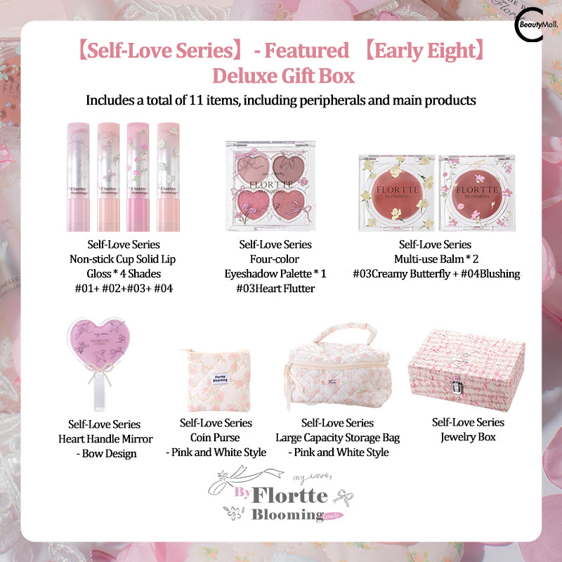 FLORTTE Narcissism Series All-in-One Makeup Gift Box Set - Perfect for Travel, Gifts & Everyday Glam Makeup Kit
