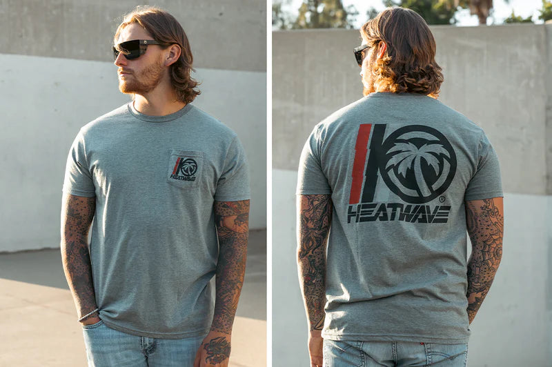 Heat Wave Turbo Ring T-Shirt for Men - Comfortable & Stylish Grey Cotton Tee - Perfect for Gym, Workout, and Casual Wear