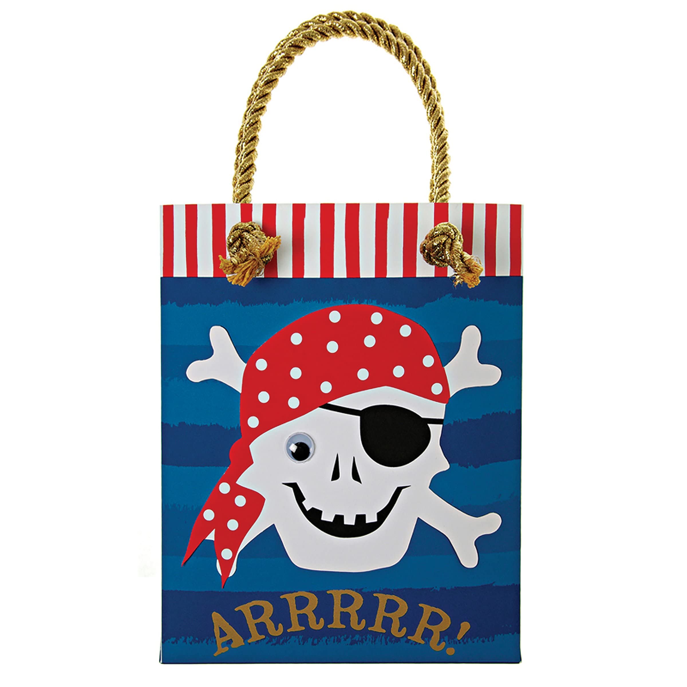 Ahoy There Pirate Party Bags by Meri Meri - Premium Pirate-Themed Gift Bags for Kids Birthday Parties, Treasure Hunts & Themed Events
