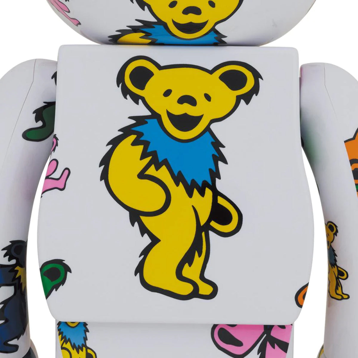Grateful Dead Be@rbrick 1000% 'Dancing Bear' Collectible Figure - Limited Edition Vinyl Art Toy for Music Fans & Bearbrick Collectors - Perfect for Home Decor, Office Display, and Gift Giving