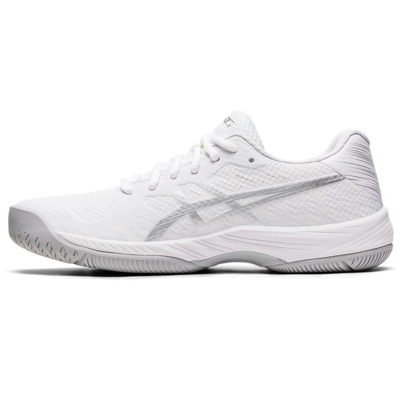 ASICS Gel Game 9 Women's Tennis Shoes - White/Silver - Lightweight Cushioned Court Shoes for Women - Perfect for Tennis, Pickleball & Gym Training