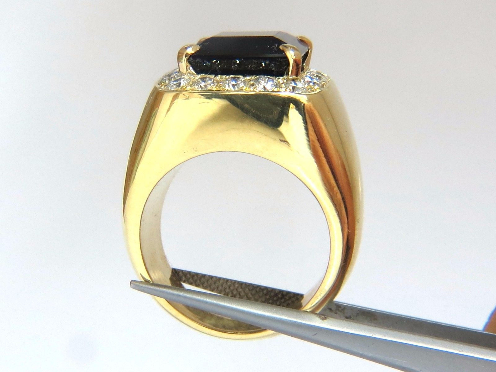 GIA Certified 13.59 Carat Natural Vivid Blue Green Tourmaline Diamond Ring in 18K Gold - Perfect for Engagement, Anniversary & Luxury Jewelry Gifts