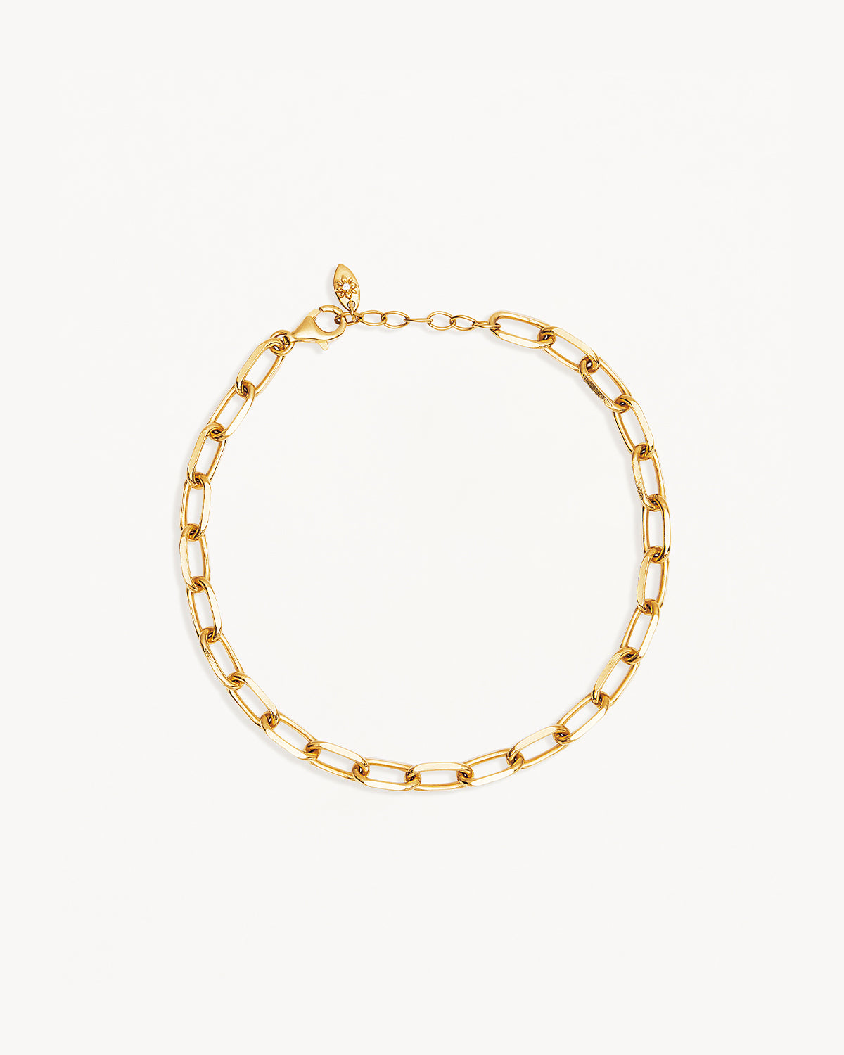 18K Gold Vermeil Fate Link Chain Bracelet for Women - Elegant Adjustable Jewelry Gift for Birthday, Anniversary & Special Occasions