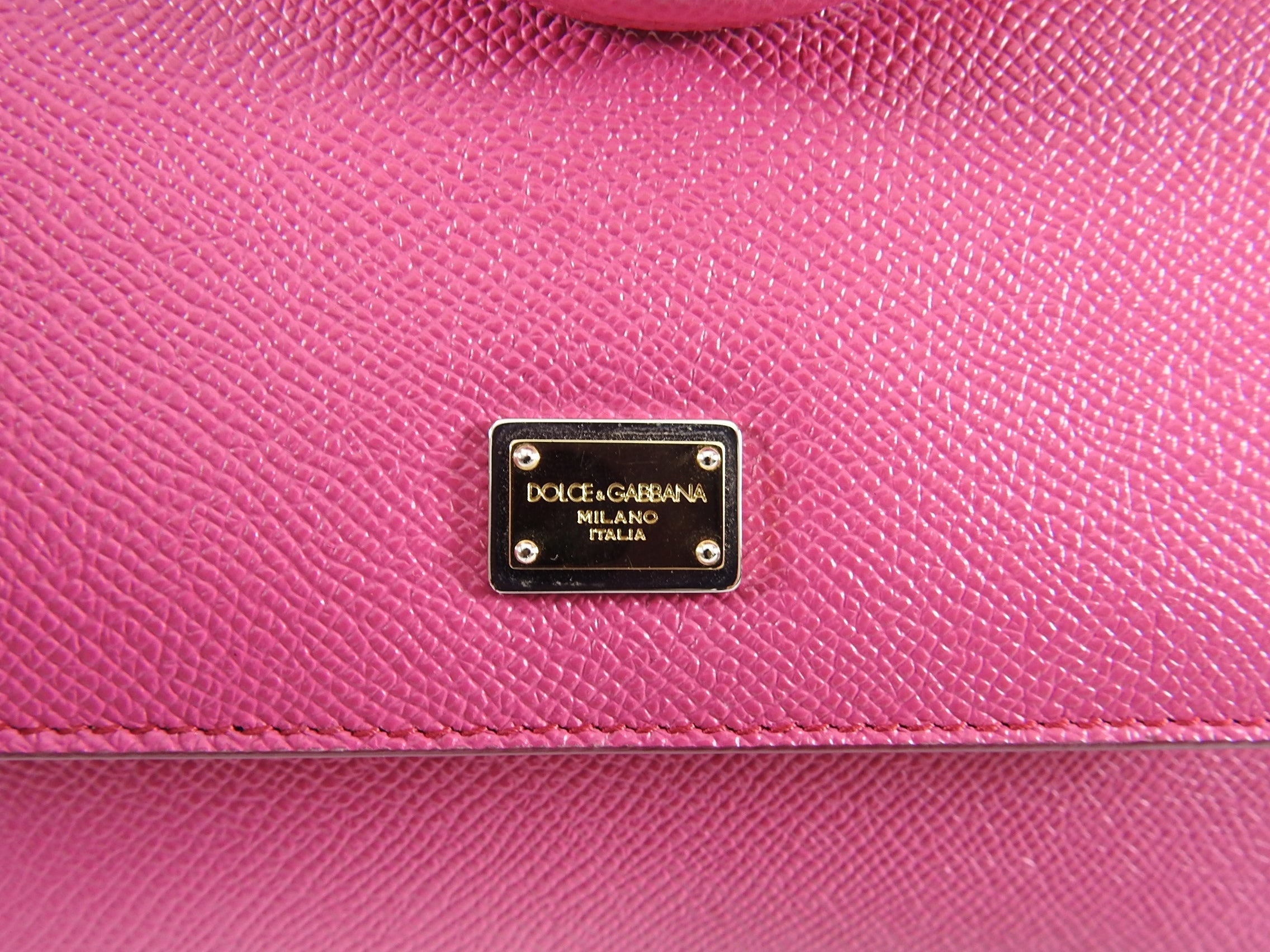 Dolce & Gabbana Miss Sicily Small Handbag in Cherry Pink | Luxury Crossbody Purse for Women | Perfect for Evening Parties & Date Nights