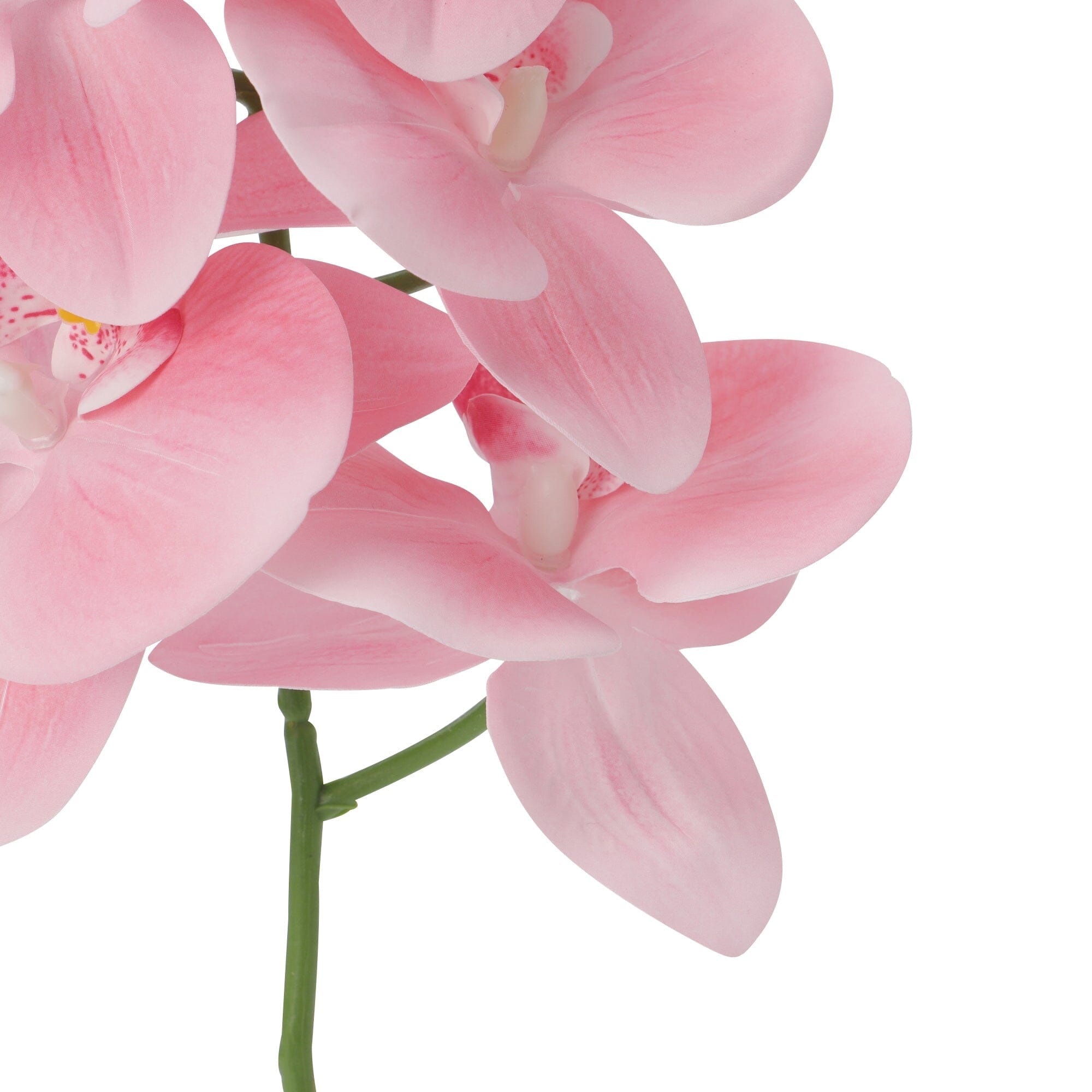 Real Touch Phalaenopsis Artificial Orchid Flowers - Light Pink Silk Floral Arrangement for Home Decor, Wedding Centerpieces & Office Desk Decorations