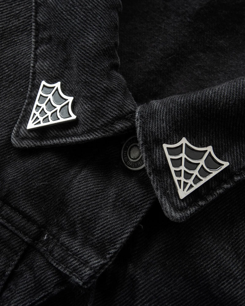 Elegant Cobwebs Collar Pins Set - Vintage Brooch Accessories for Women's Blouses & Jackets - Perfect for Office Wear, Parties & Special Occasions