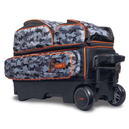 Hammer Gauntlet 3 Ball Roller Camo Bowling Bag - Durable Bowling Ball Carrier with Wheels for Easy Transport - Perfect for League Play & Tournaments