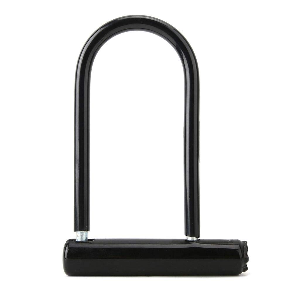 **Sonew Heavy Duty Zinc Alloy U-Lock - Anti-Theft Keyed Padlock for Motorcycle, Door, Bike, Fence & Shed Security (Black) - Ideal for Outdoor, Garage & Travel Protection**