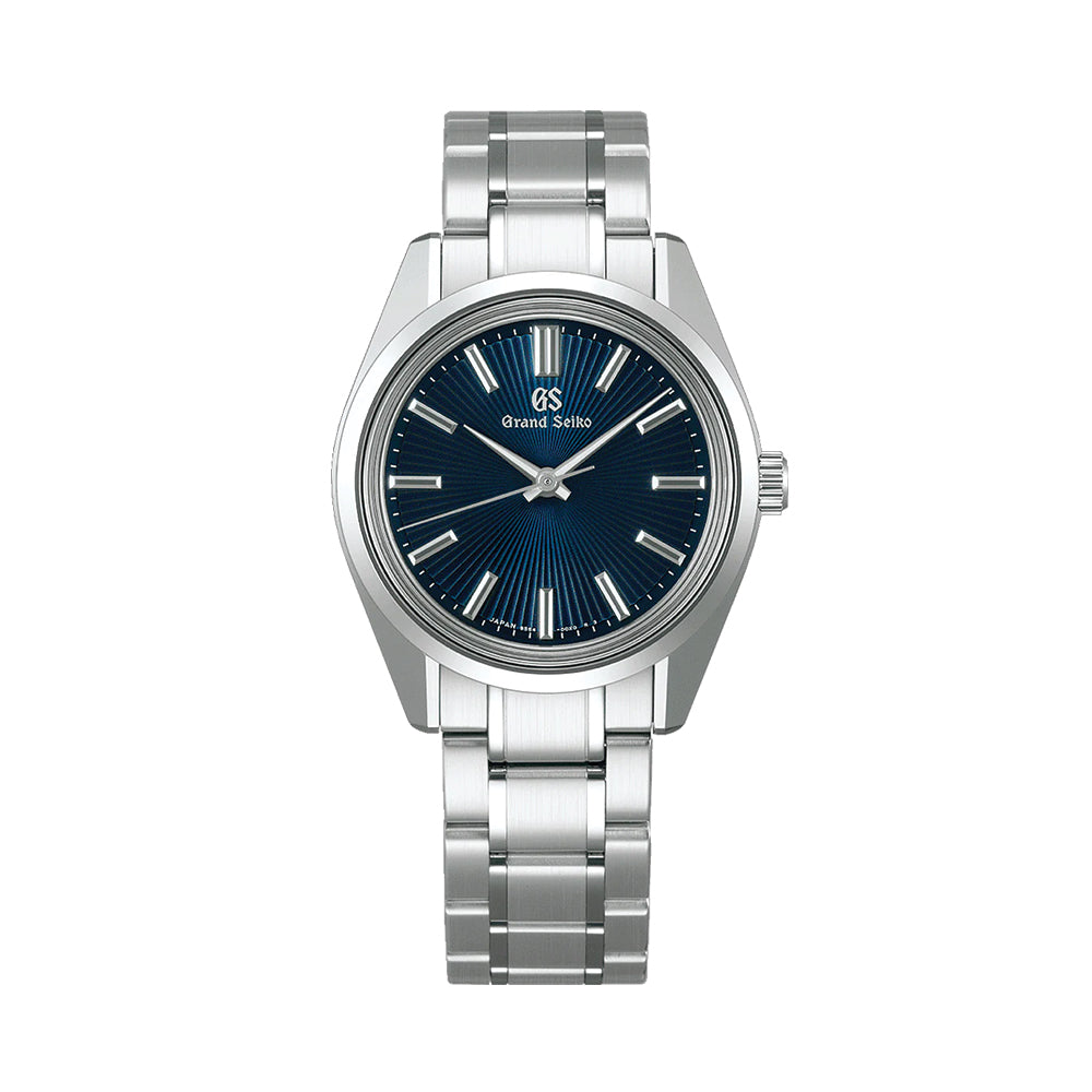 Seiko SBGW299 Heritage Manual Winding Watch - 36.5mm Blue Dial on Stainless Steel Bracelet | Classic Dress Watch for Business & Formal Occasions