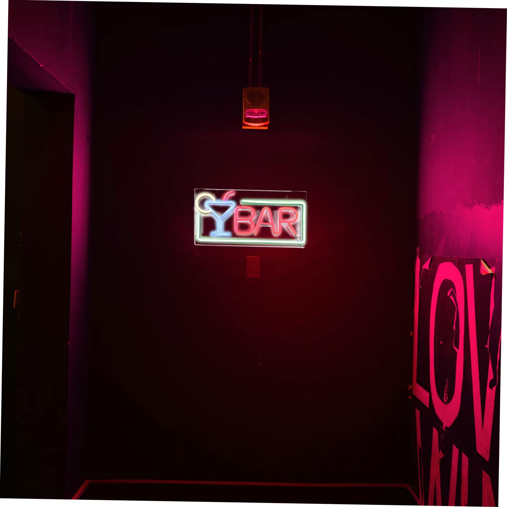 Alipis Acrylic LED Night Sign Light - Customizable Open Decoration for Clubs, Bars & Home Parties | Dimmable Atmosphere Lighting for Wall & Tabletop