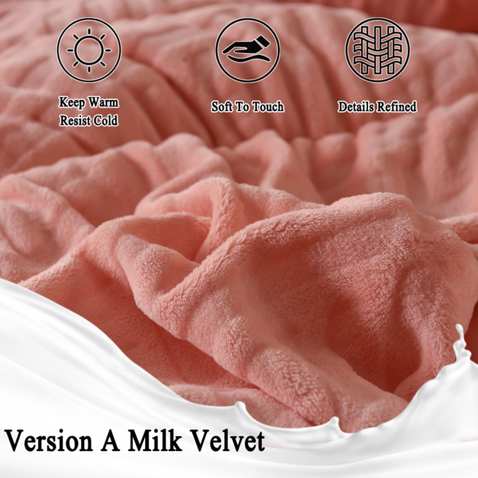 Premium Lambswool Sherpa Winter Blanket - Ultra Warm & Fluffy Quilted Comforter for Cold Weather - 220x240cm (Queen Size) - Perfect for Bedroom, Guest Room & Cozy Cabin Retreats