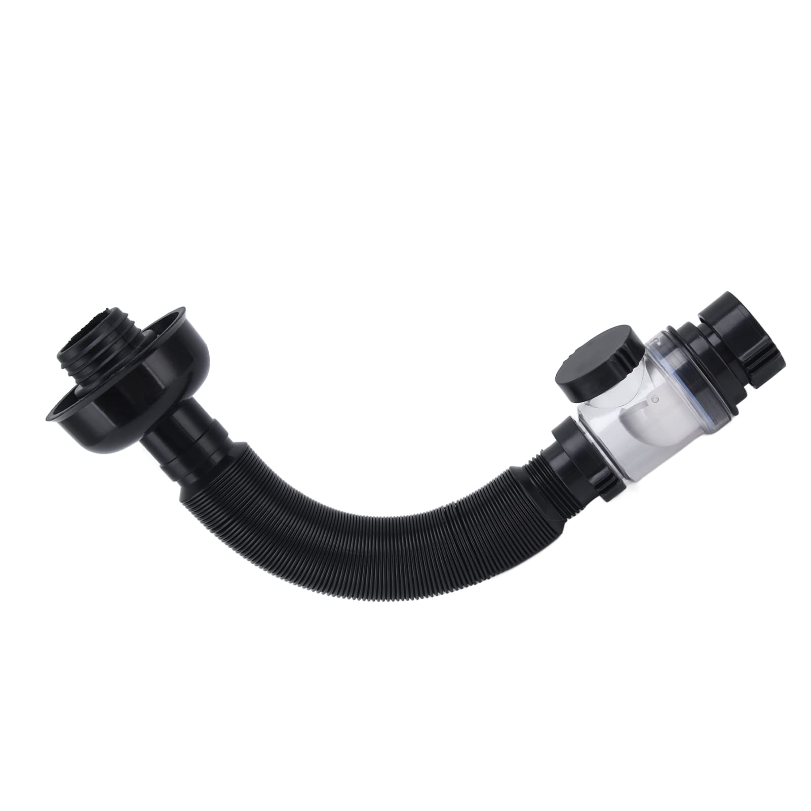 Flexible PVC Sink Drain Hose - Black Basin Drain Pipe for Kitchen & Bathroom, Multi-Functional Bounce Design - Perfect for Washing Dishes, Handwashing, and Bathroom Sink Drainage