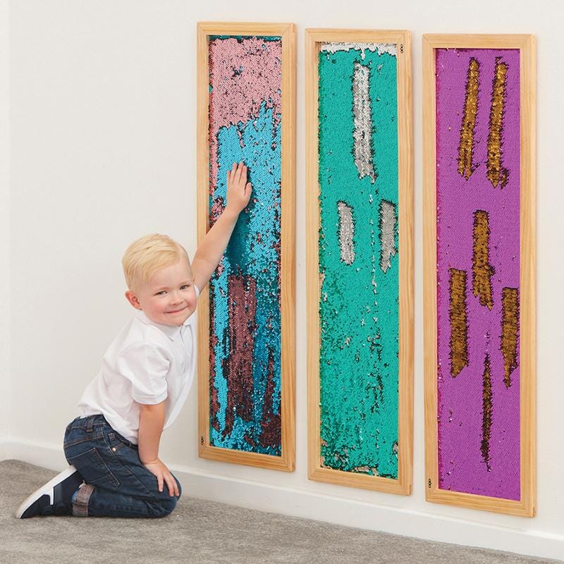 Mark Making Sequin Long Boards for Kids - Colorful Drawing & Art Activity Boards for Creative Play, DIY Crafts, and Educational Fun