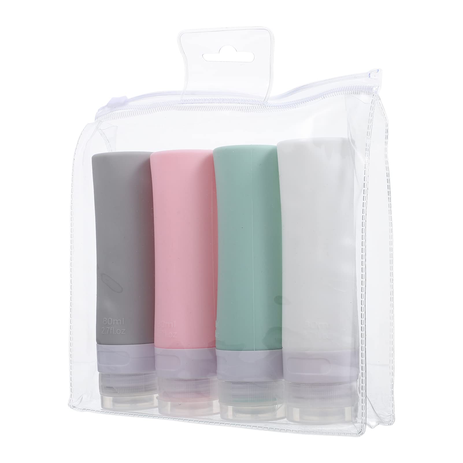 **HEALLILY 1 Set of Refillable Silicone Squeeze Bottles for Lotion, Facial Cleanser, Shampoo & Shower Gel – Travel-Friendly Cosmetic Containers for Home, Gym & Outdoor Use**