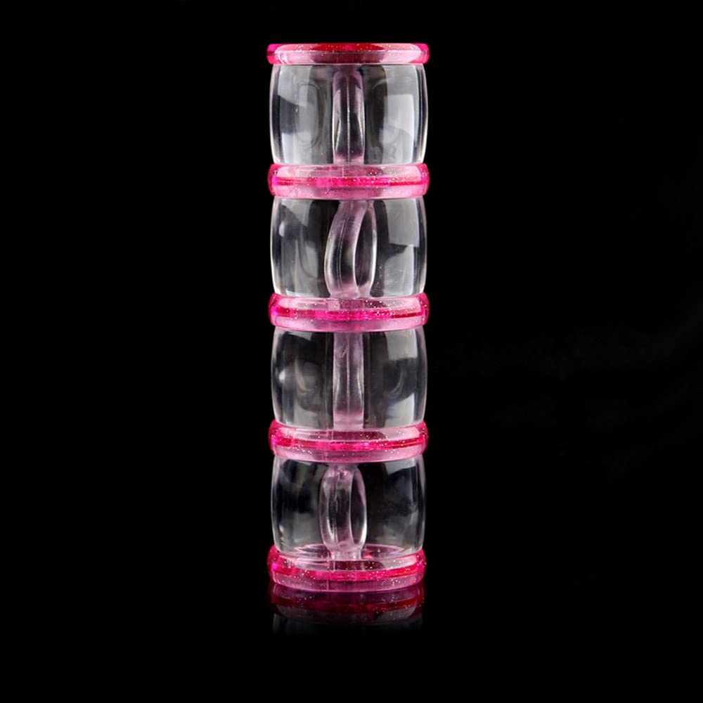 POOWE False Nail Tips Holder - Professional Nail Art Display Stand for DIY Manicure, Salon Practice & Nail Art Showcase (Pink) - Perfect for Nail Technicians, Home Manicures & Nail Art Training