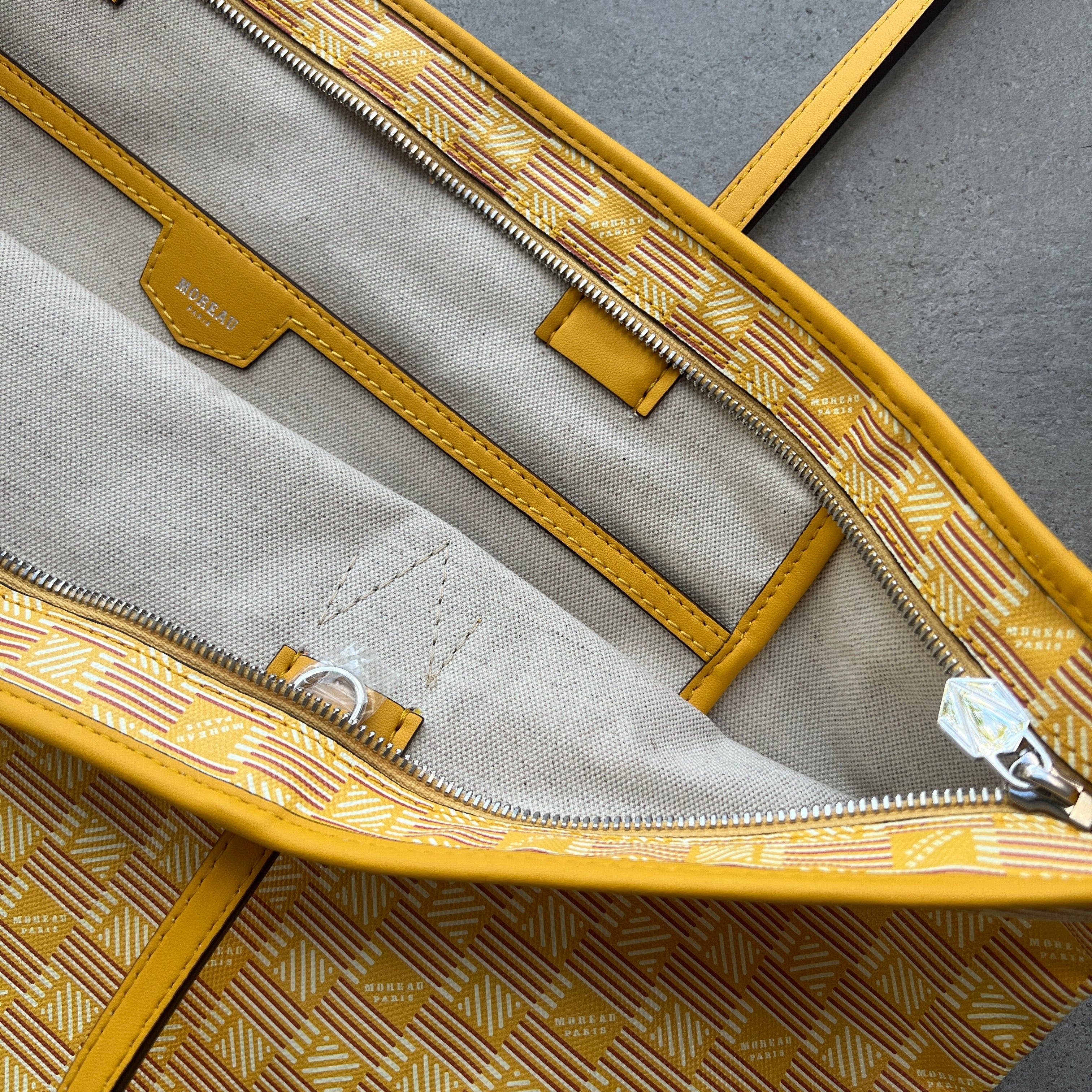 Saint Tropez Zip Tote GM - Premium Yellow Leather Handbag for Women | Fashionable Shoulder Bag for Work, Travel & Daily Use