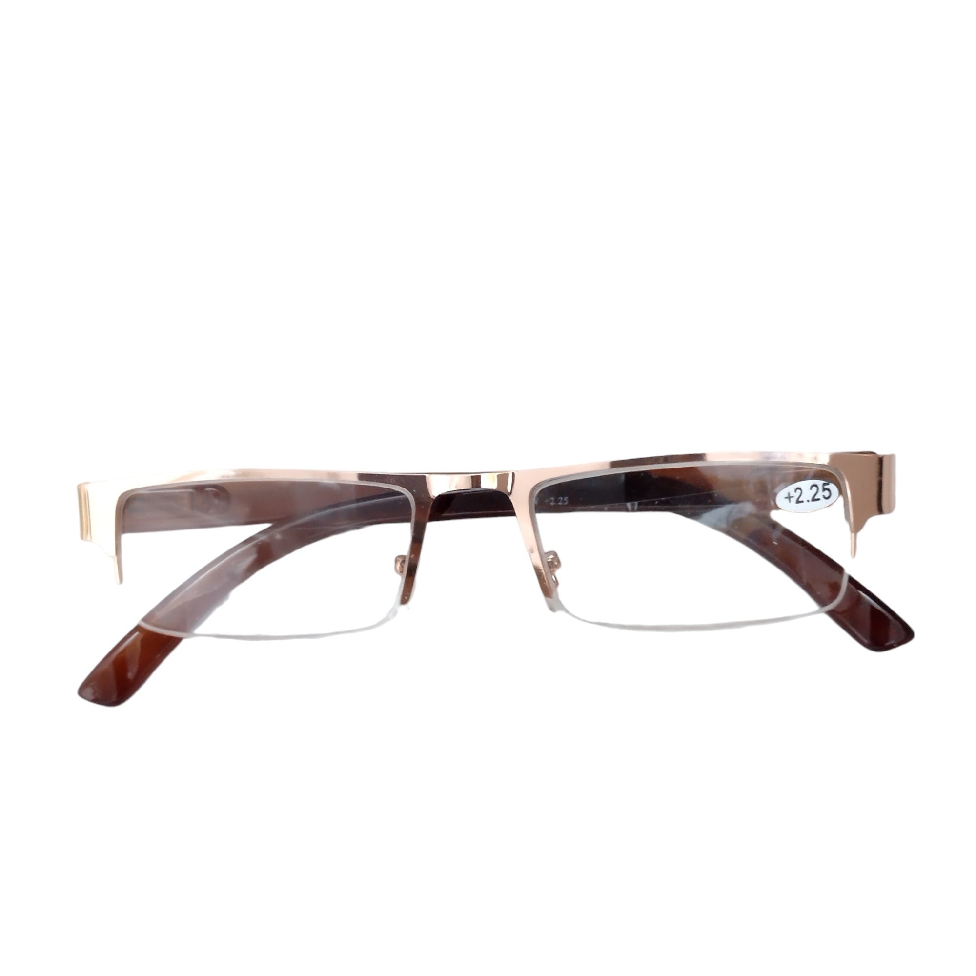 Supra Reading Glasses - Classic Gold Metal Frame with Spring Hinges for Comfort | Lightweight Readers for Women & Men | Perfect for Reading, Crafts & Computer Use