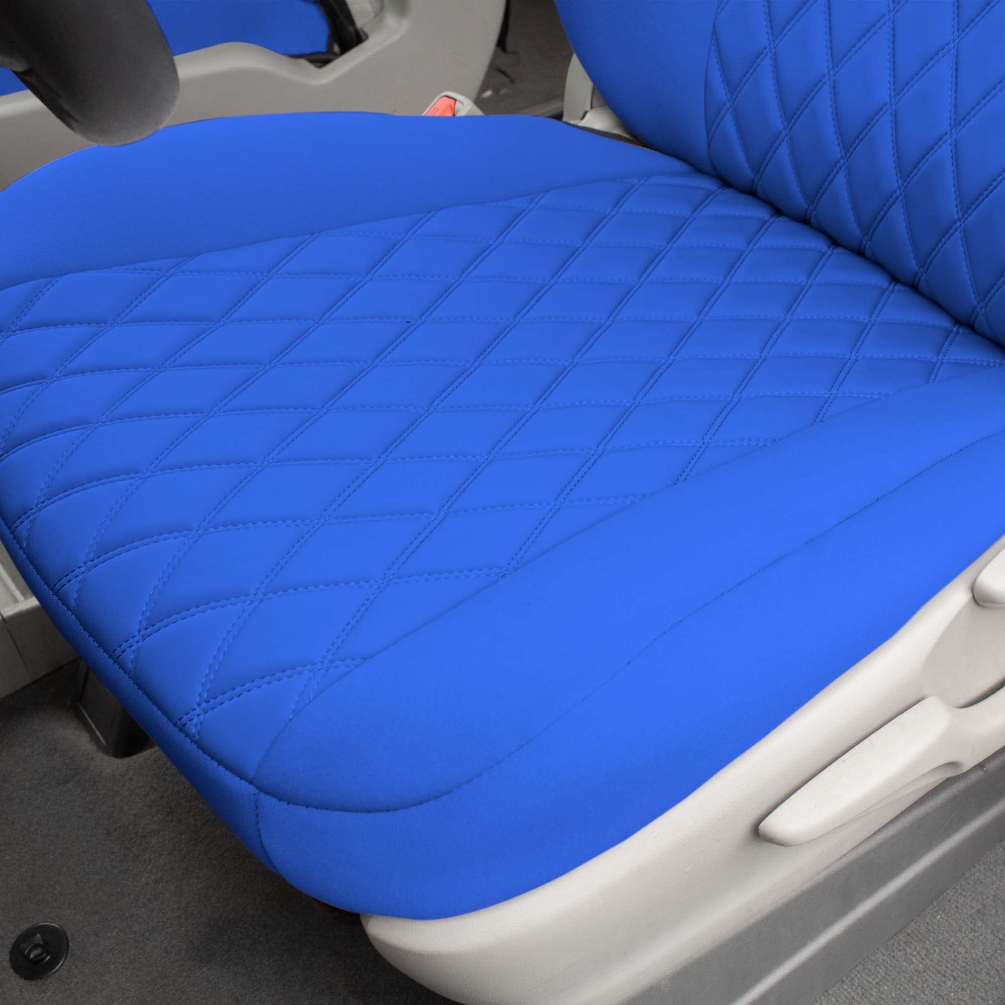 FH Group Custom Fit Neoprene Seat Covers for 2011-2020 Toyota Sienna - Water Resistant Neosupreme Automotive Seat Protectors - 3rd Row Blue - Perfect for Road Trips, Family Travel & Spill Protection