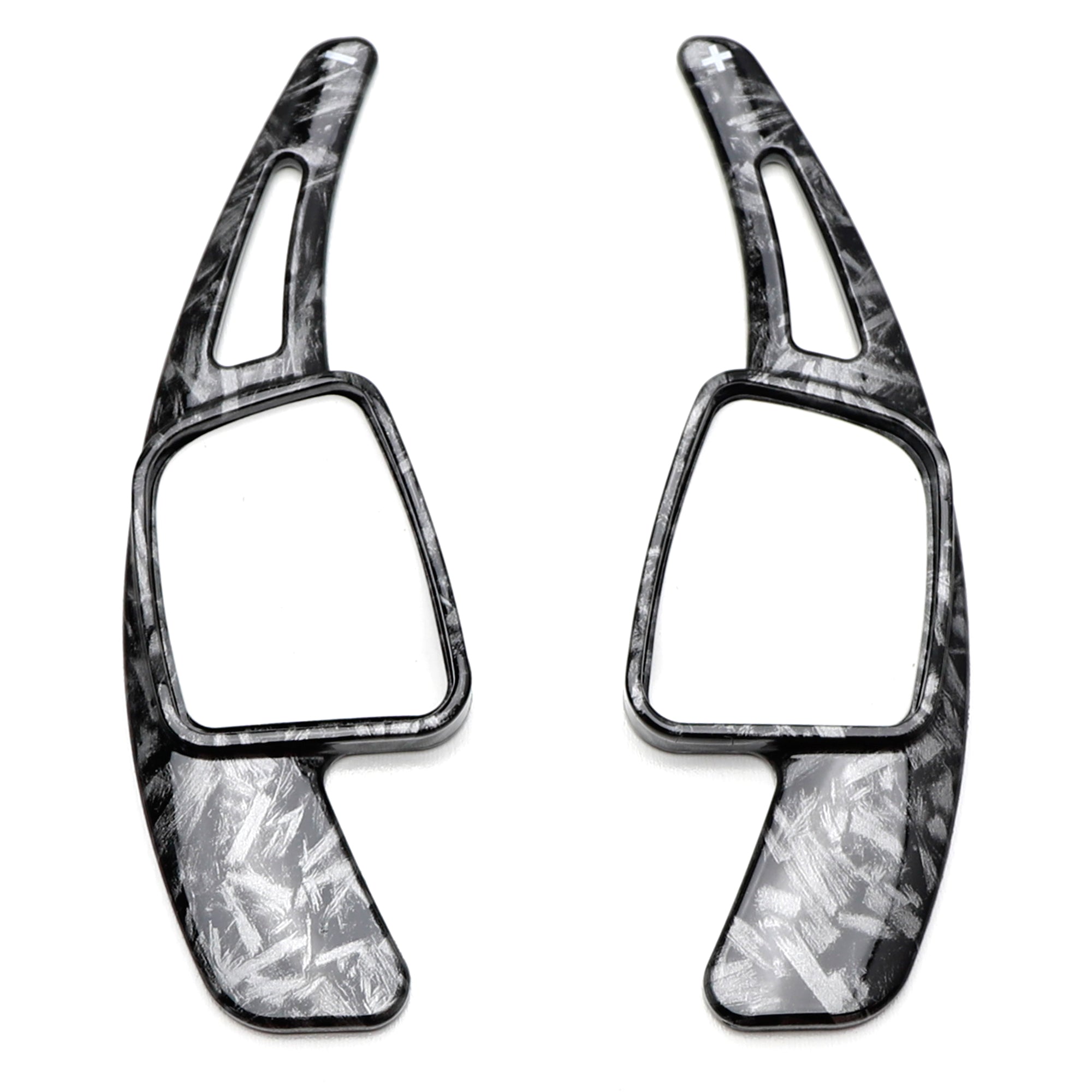 Premium Forged Carbon Fiber Steering Wheel Paddle Shifters for Audi A3 A4 A5 A7 Q5 Q7 - Upgrade Your Driving Experience with Sporty Gear Shifting (Perfect for Racing & Performance Driving)