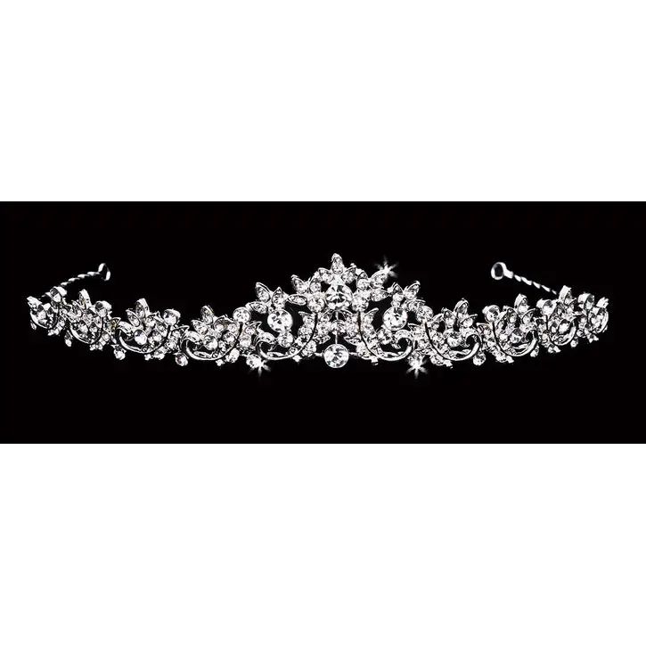 Tiara T2005 - Elegant Rhinestone Hair Clip for Women, Perfect for Weddings, Parties & Special Occasions