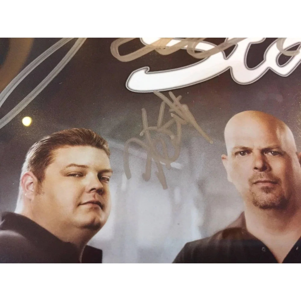 Authentic Pawn Stars Rick Harrison & Corey Harrison Signed 8x10 Photo with COA - Collectible Memorabilia for Fans, Perfect for Display in Home, Office or Man Cave