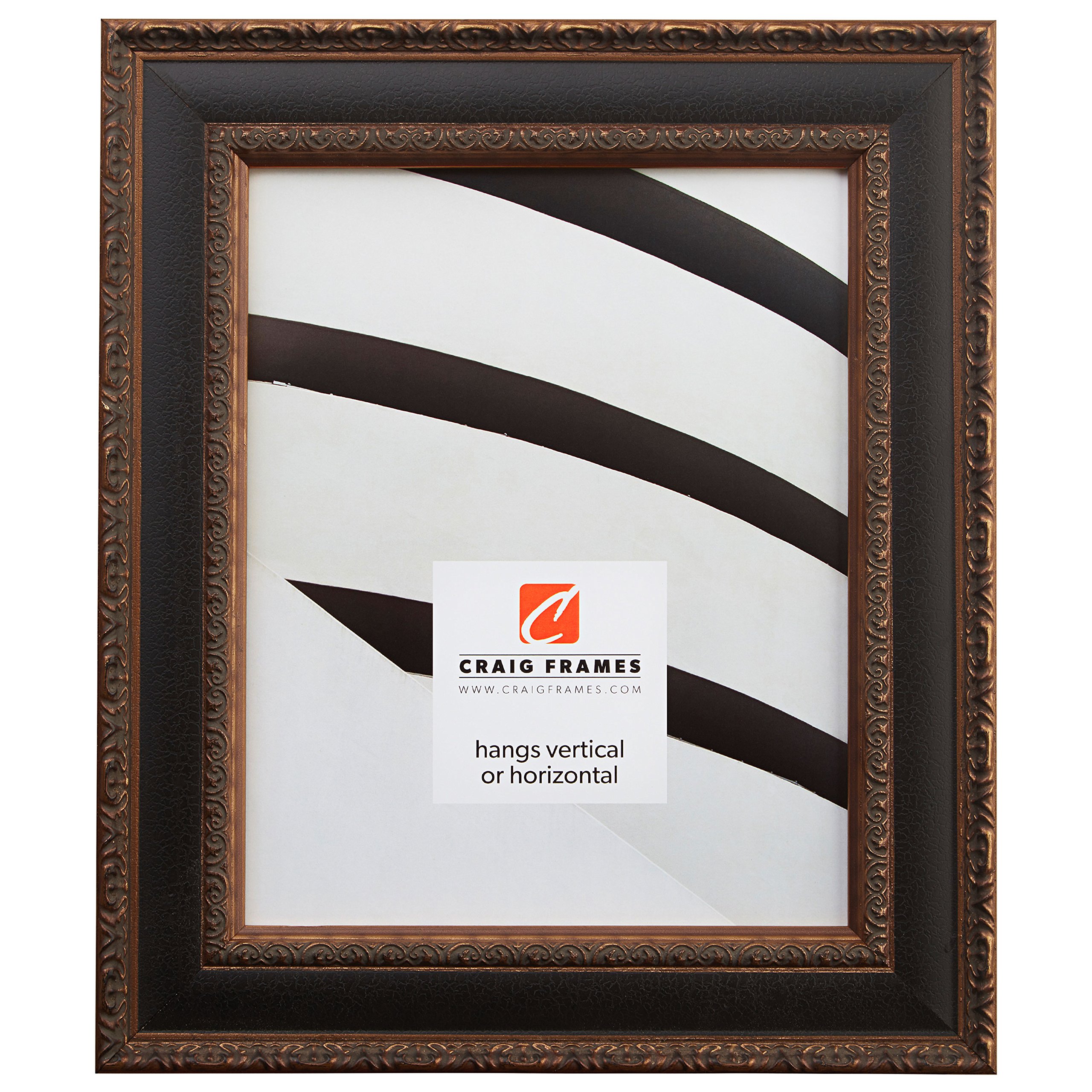 Antique Gold & Black 18x24 Picture Frame - Craig Frames Galerie for Wall Art & Photos