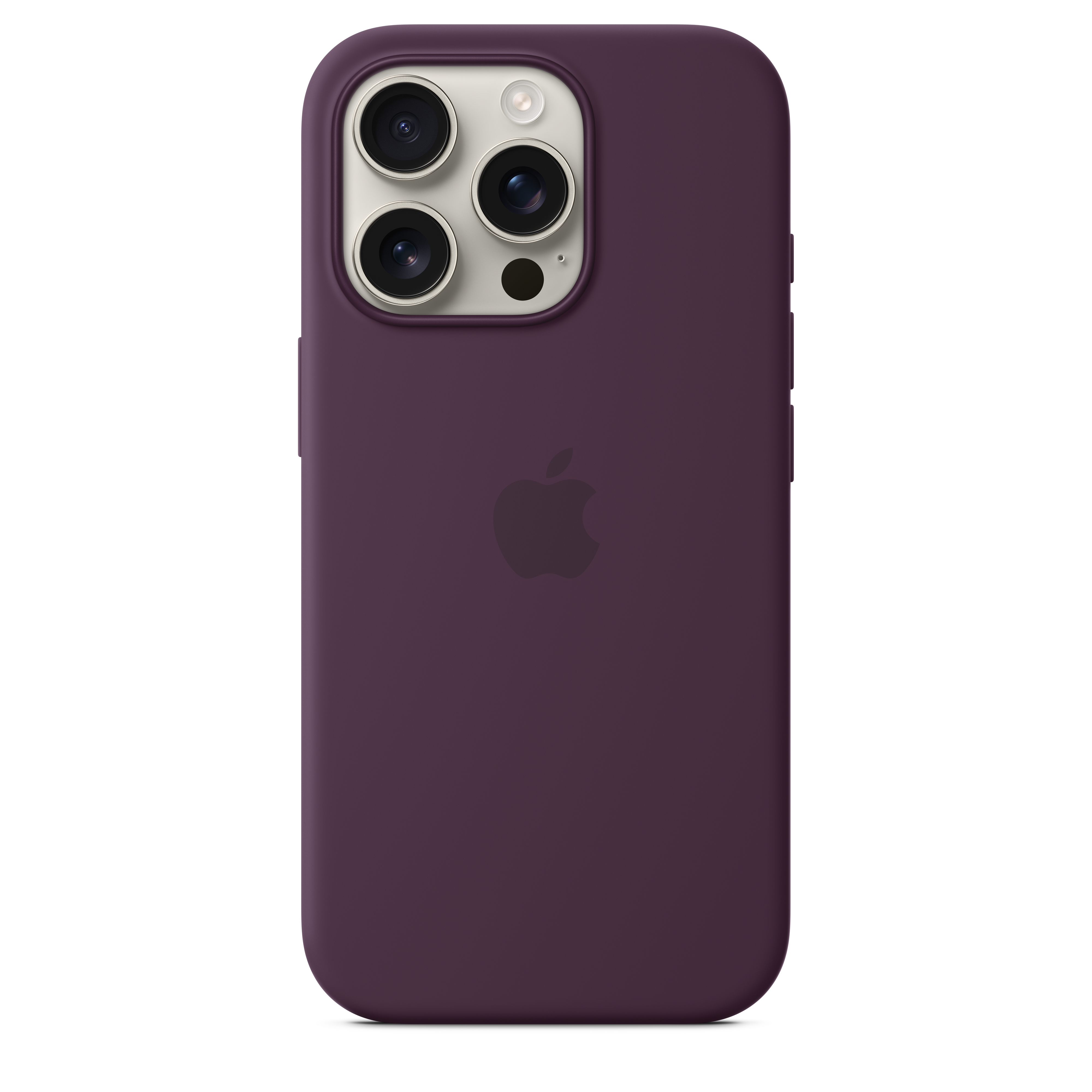 Magnetic Silicone Case with MagSafe for iPhone 16 Pro - Plum Color | Slim Protective Cover for Everyday Use & Wireless Charging