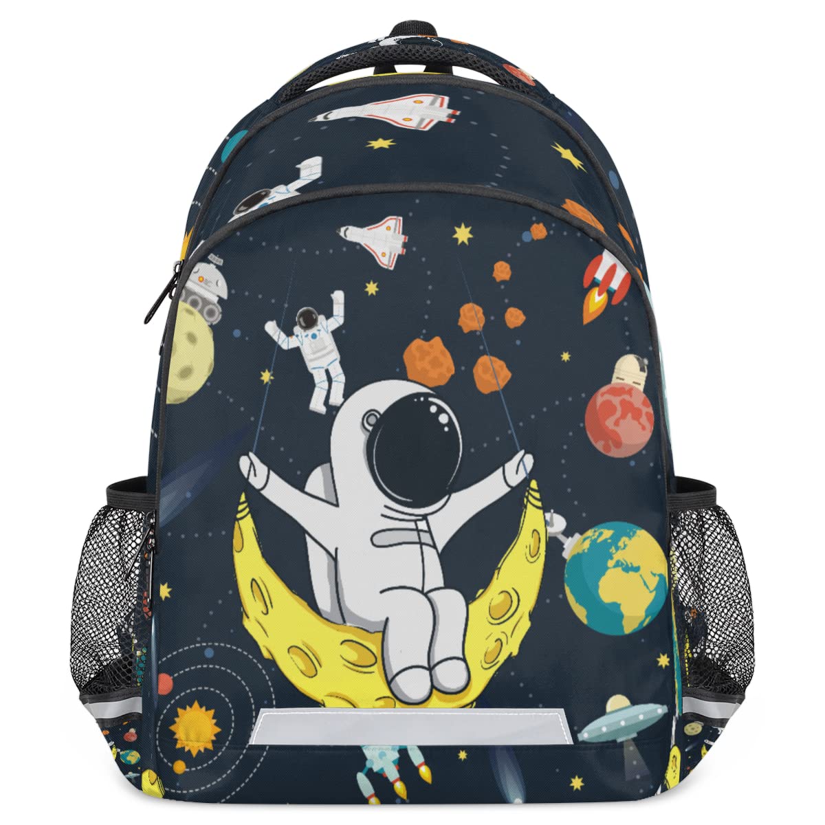 OSAM SPACE Astronaut Themed School Backpack for Boys & Girls - Durable Laptop Bookbag for College Students, Travel Daypack with Reflective Strip - Perfect for School, Work, Commuting & Outdoor Adventures