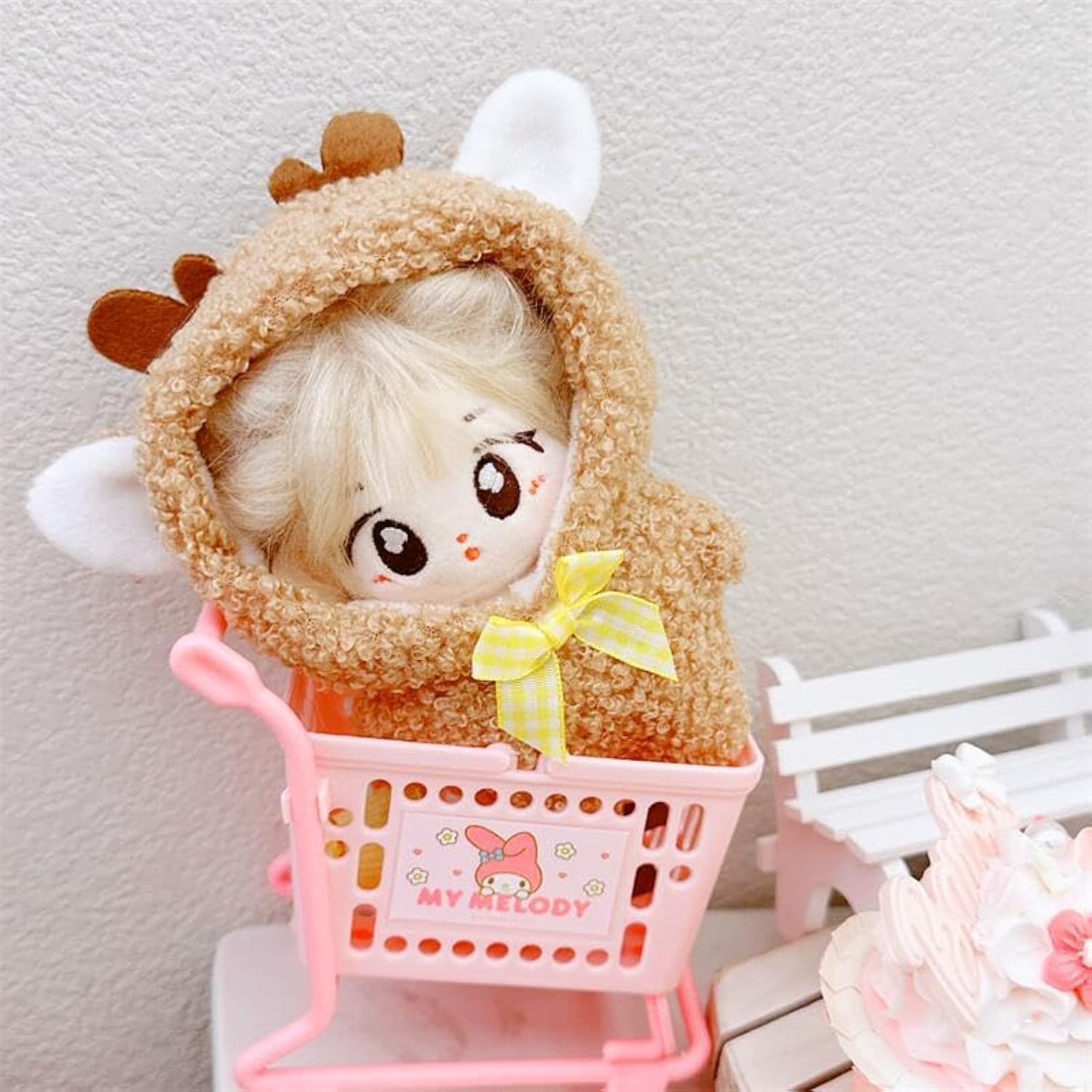 10cm Plush Doll Clothes - Soft Cotton Outfits for 3.93