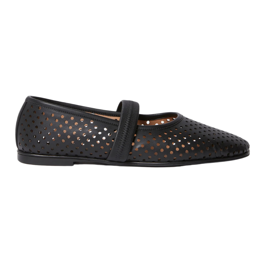 Breathable Perforated Ballet Flats for Women - Comfortable Slip-On Shoes for Casual Wear, Office & Travel