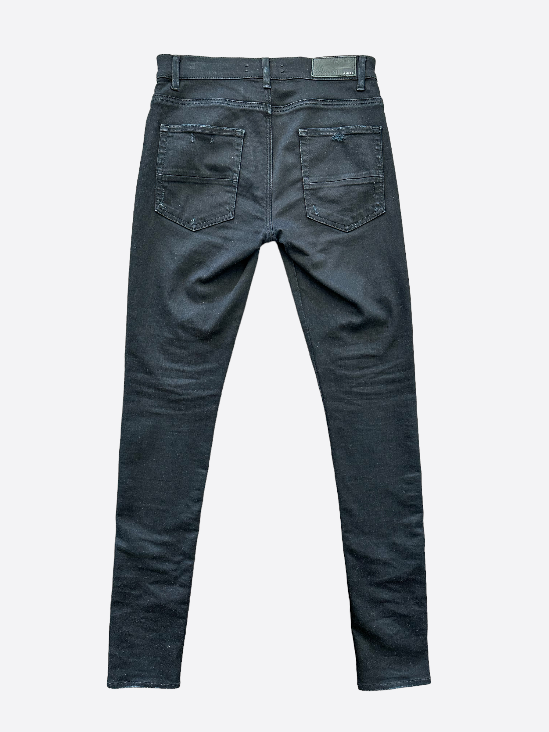 Amiri Black Stack Skinny Jeans for Men - Slim Fit Stretch Denim Pants | Perfect for Night Out, Casual Wear & Street Style Fashion