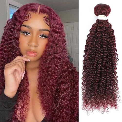 kinky curly 99J 1 bundle