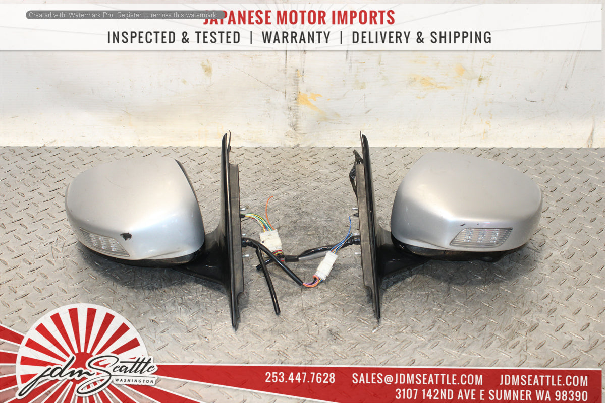 JDM Nissan Skyline V36 350GT Infiniti G37 2007-2014 Side Mirrors with Camera - Replacement Auto Parts for Enhanced Safety & Parking Assistance