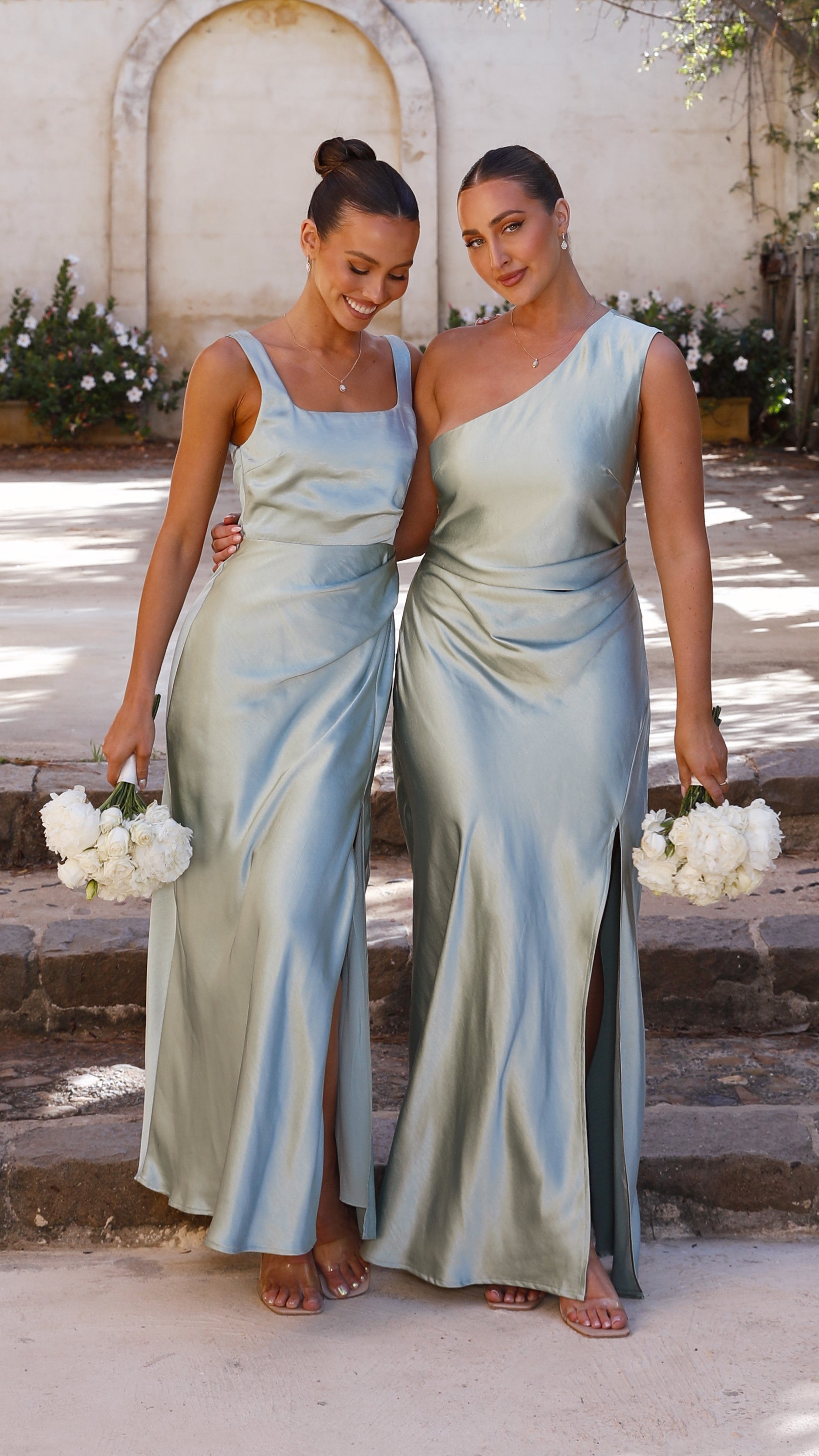 Alaria Maxi Dress in Sage Green - Flowy Long Summer Dress for Women, Perfect for Beach Vacations, Weddings & Casual Outings