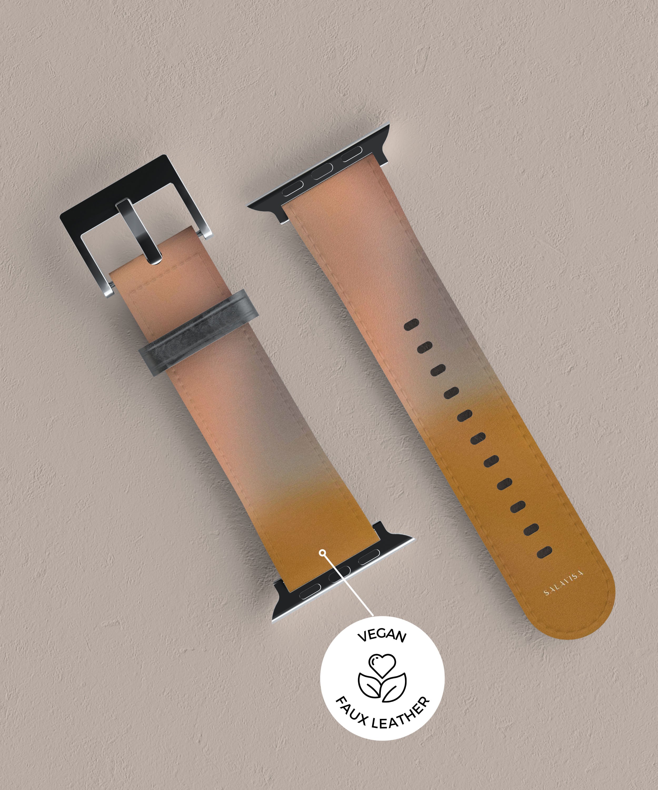 Premium Amber Haze Apple Watch Band - Soft Silicone Replacement Strap for Apple Watch Series 9/8/7/6/SE/5/4/3 - Stylish & Comfortable Sport Loop for Women & Men - Perfect for Workouts, Running & Everyday Wear