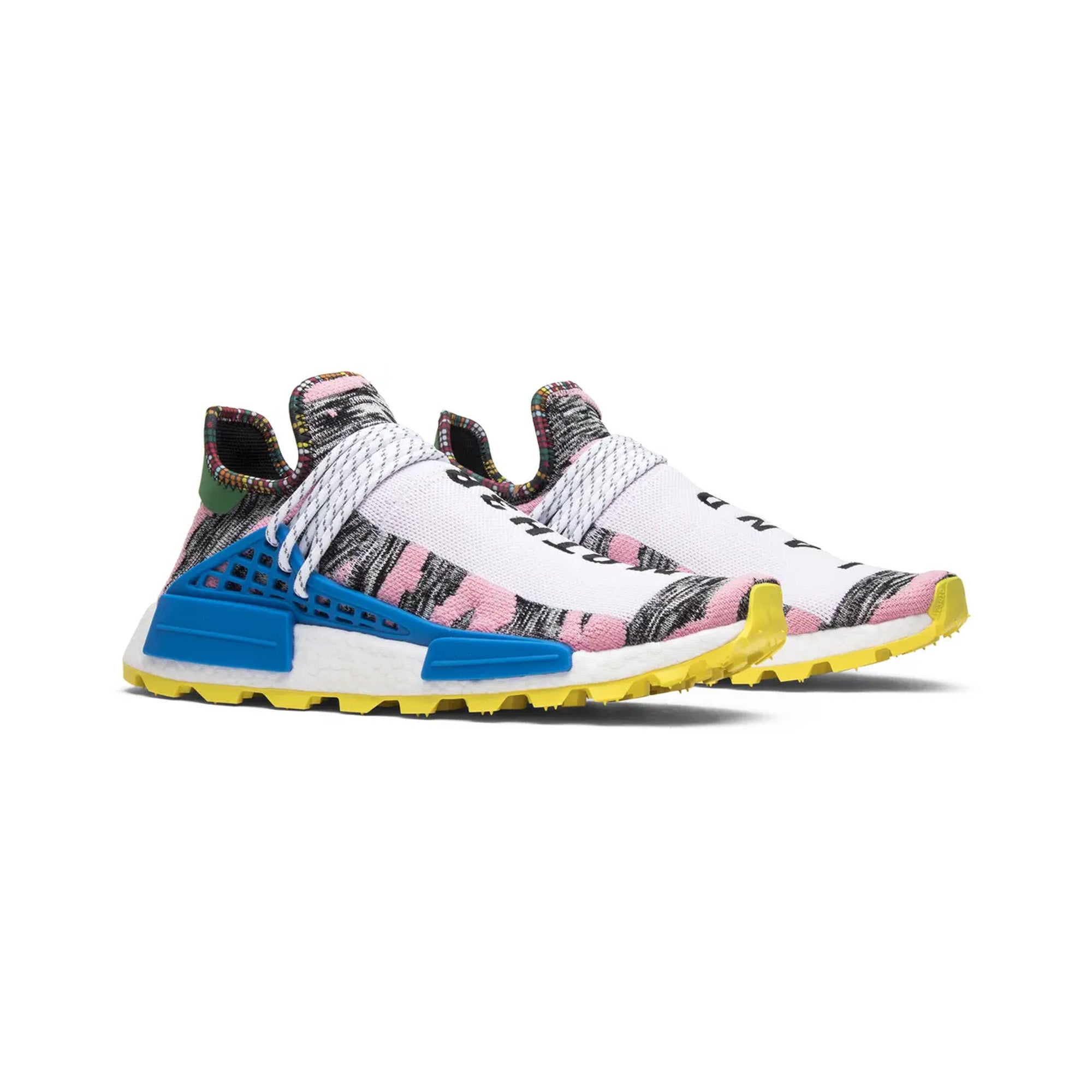Adidas NMD x Pharrell Human Race Trail 'Solar Pack' Blue Running Shoes - Stylish & Comfortable Sneakers for Men's Jogging, Gym Workouts & Casual Wear