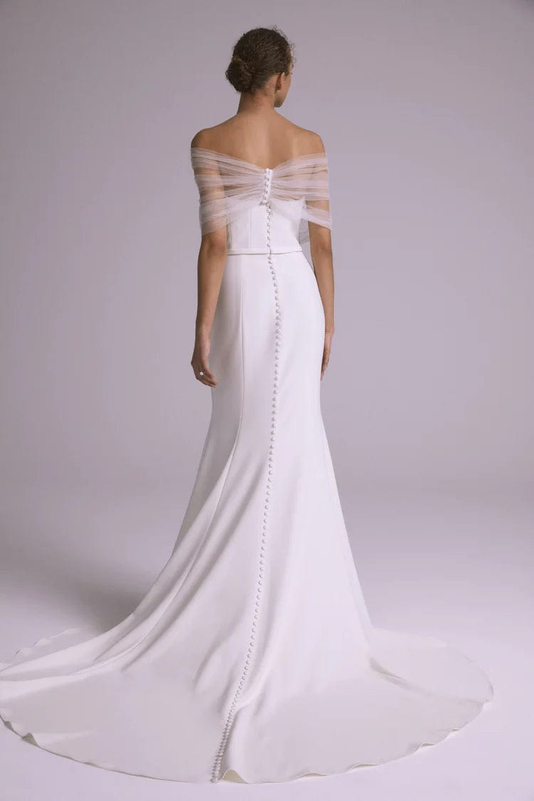 Amsale AS830 Elegant Wrap Dress - Size 10 for Women | Perfect for Weddings, Parties & Special Occasions