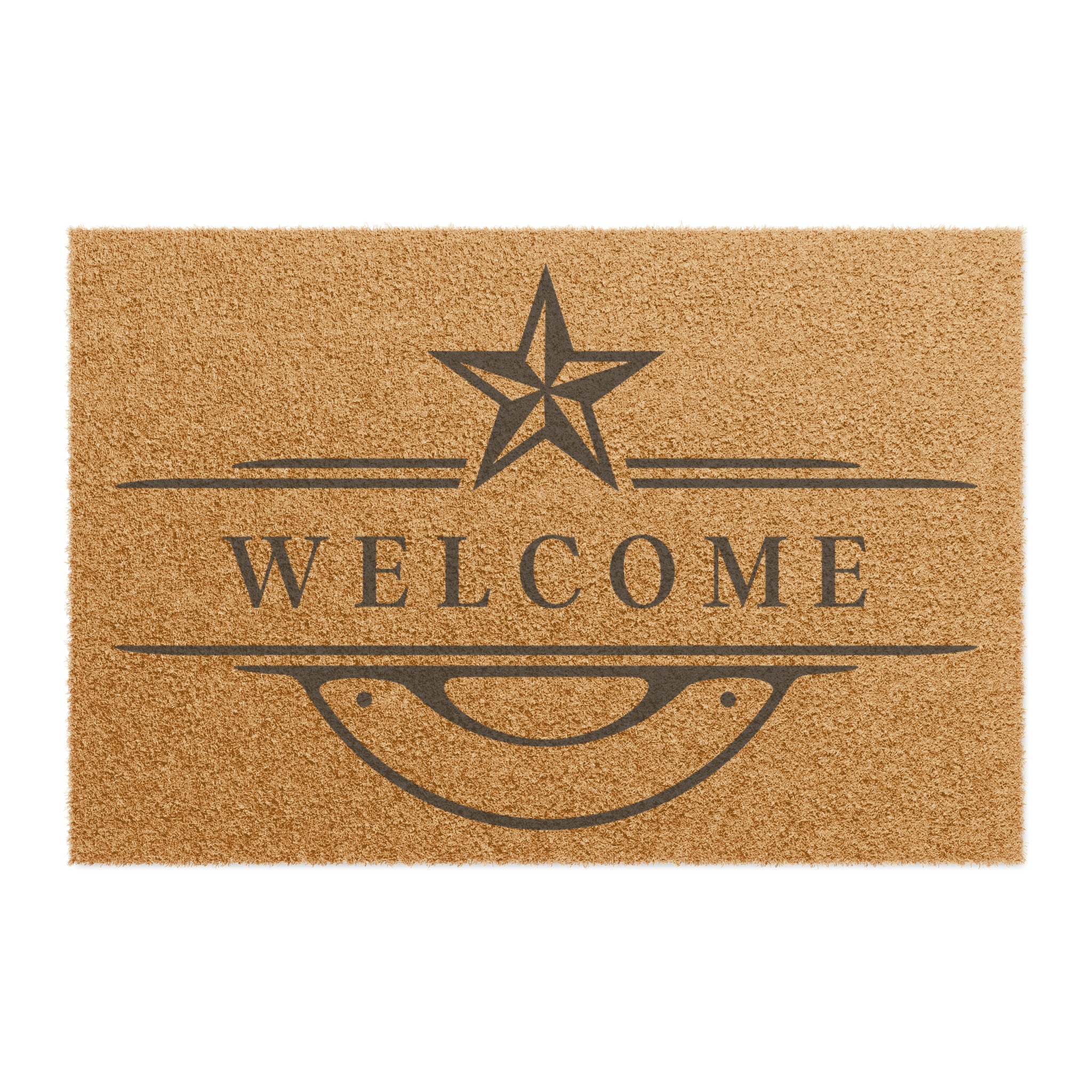 Southern Star Western Heavy Duty Coir Welcome Doormat - Durable Outdoor Entryway Rug for Home, Ranch & Cabin - Perfect for Mud, Dirt & Snow Removal