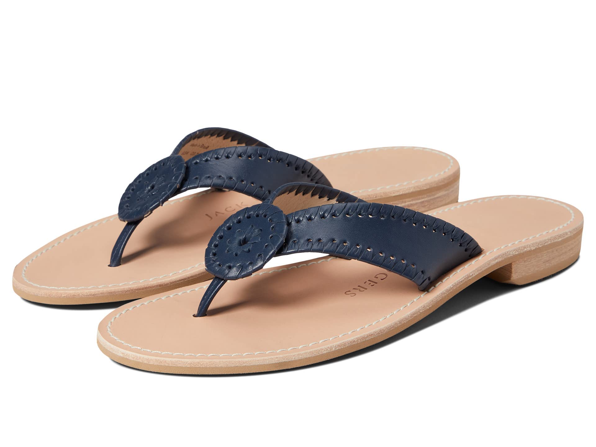 Jack Rogers Ro Sandal - Women's Comfortable Leather Flip Flops for Summer Beach & Casual Wear | Perfect for Vacations, Poolside, and Everyday Outfits