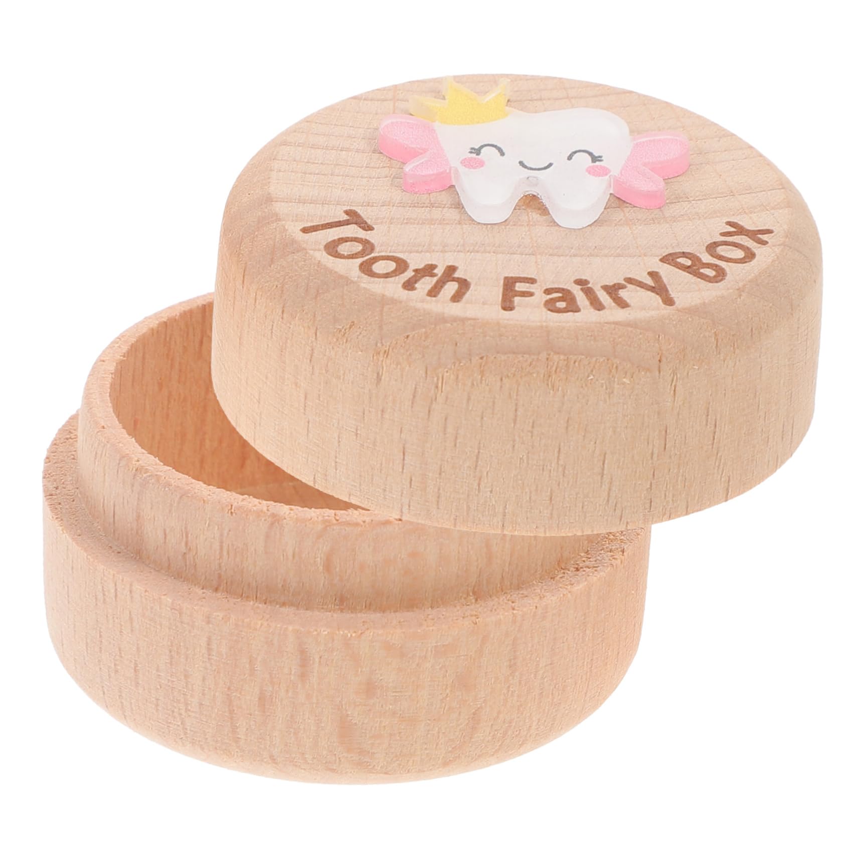 BESTonZON Wooden Baby Tooth Keepsake Box - First Tooth Saver & Memory Holder for Kids' Milestones | Perfect Baby Shower Gift & Childhood Memorabilia Storage