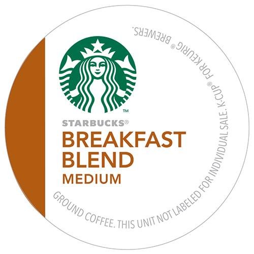 Starbucks Breakfast Blend Coffee K-Cups - 8 Packs (192 Count Total) - Medium Roast for Keurig Brewers - Perfect for Home, Office & Morning Energy Boost