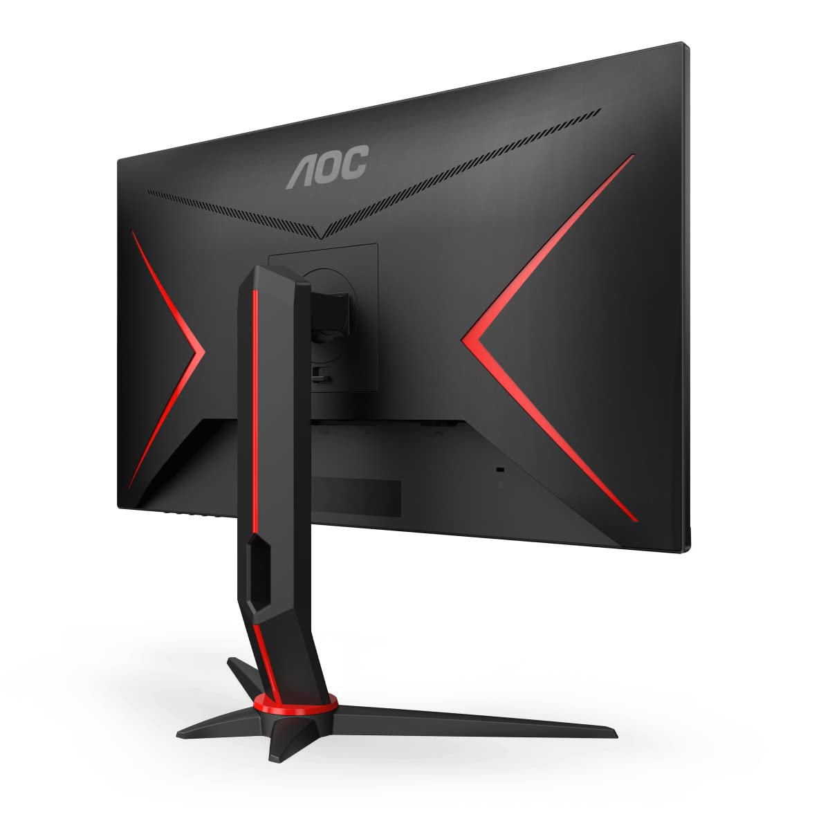 AOC 24G2SU 24 Inch FHD Gaming Monitor - 165Hz Refresh Rate, 1ms Response Time, AMD FreeSync Premium, 1920x1080 Resolution, VGA/HDMI/DisplayPort/USB Hub, Black/Red - Perfect for Competitive Gaming & Esports