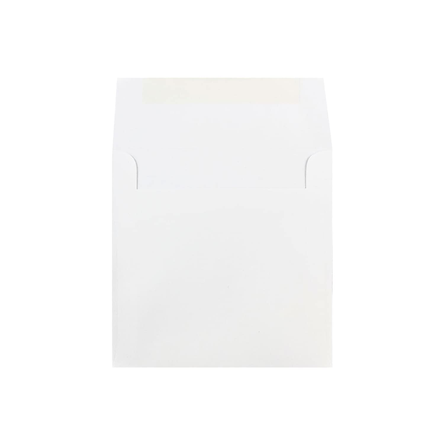 JAM PAPER 8 x 8 Inch Square Peel & Seal Invitation Envelopes - White (250 Pack) - Perfect for Wedding Invitations, Greeting Cards, and Party Invites